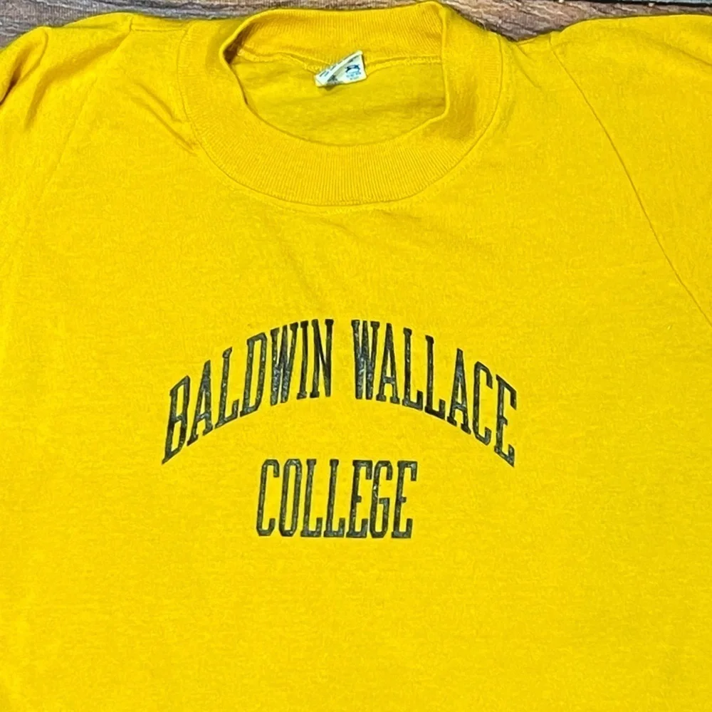 Vintage Kids Boys Baldwin Wallace College Champion 1980s Jersey Shirt
